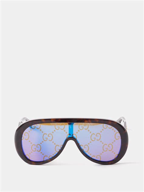 gucci blue frame sunglasses|gucci aviator sunglasses.